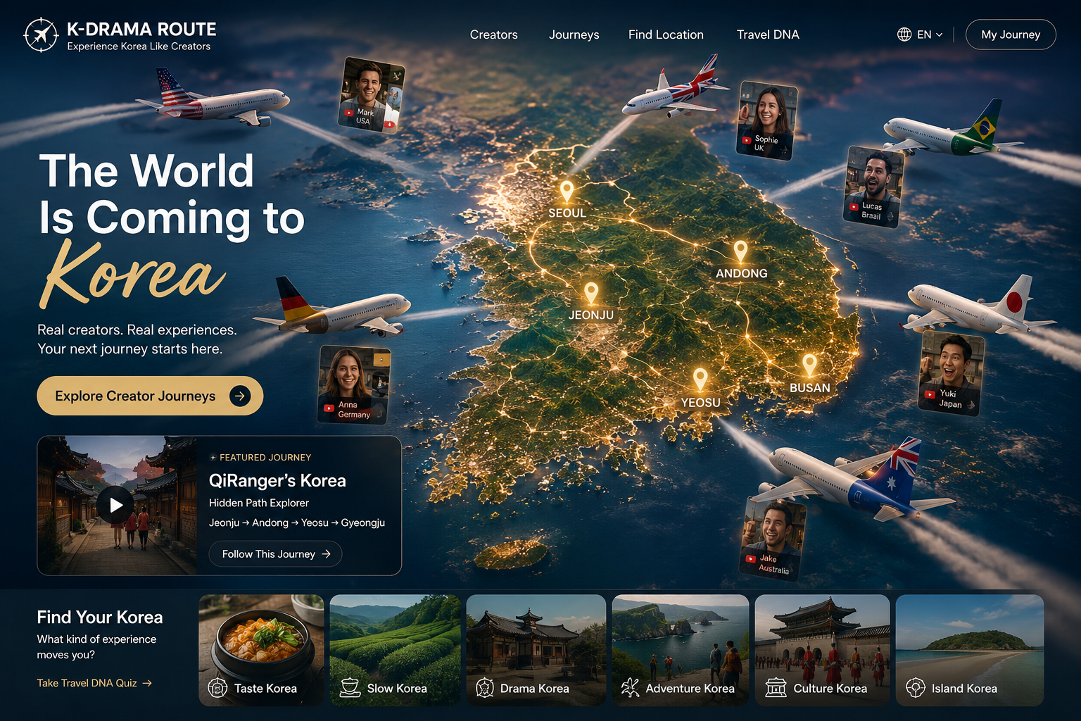 The world is coming to Korea — follow creators' journeys